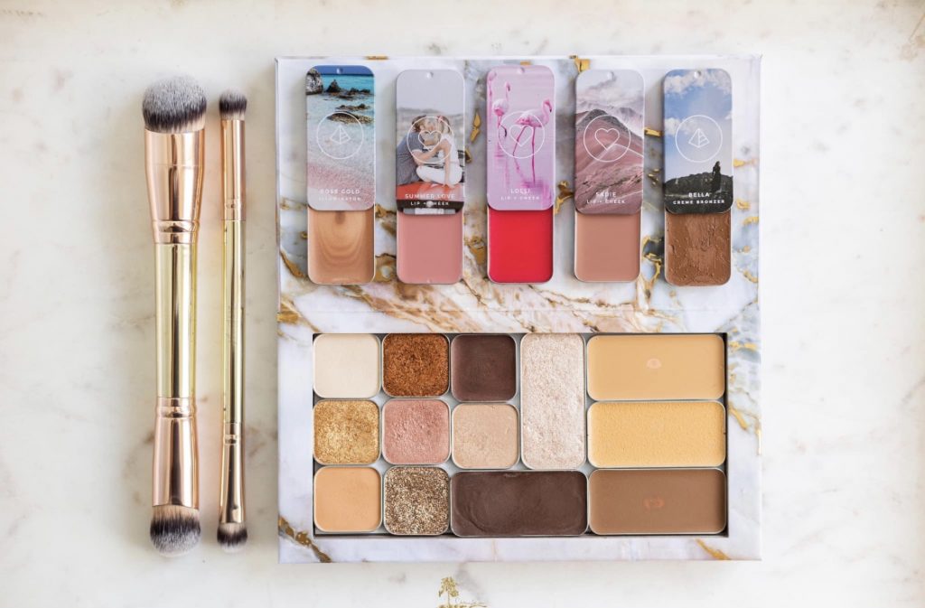 Summer Makeup Must-Haves by popular beauty blogger and top artist with Maskcara Beauty, Kelly Snider; image of Maskcara Beauty Golden Coast Collection.
