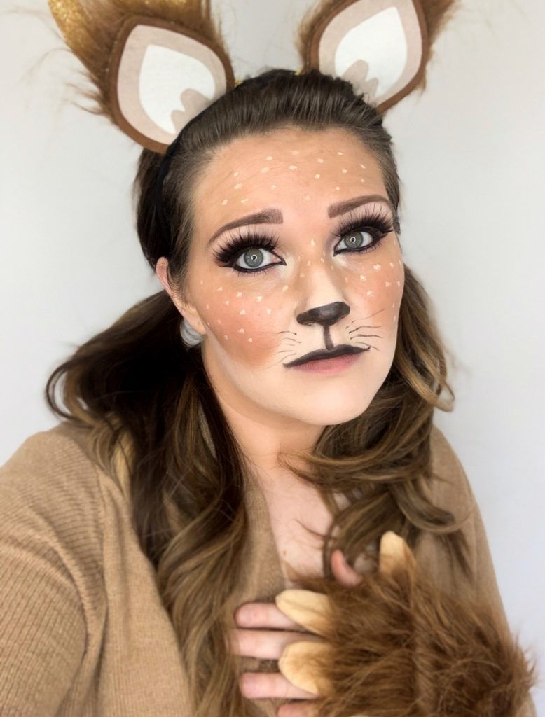Easy Deer Halloween Makeup