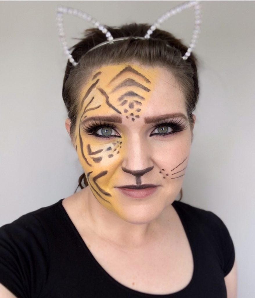 Easy Tiger Halloween Makeup