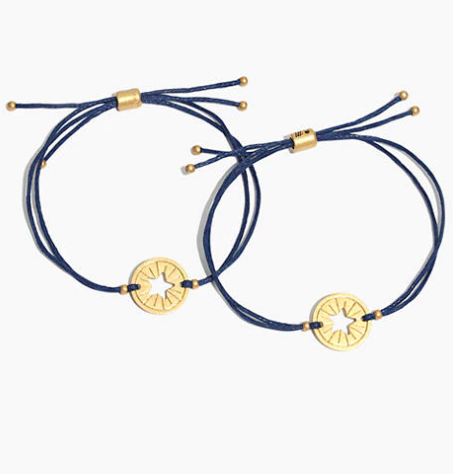 Valentine's Day Gift Ideas for Her by popular Utah life and style blogger, Kelly Snider: image of Madewell Star Token Friendship Bracelets. 