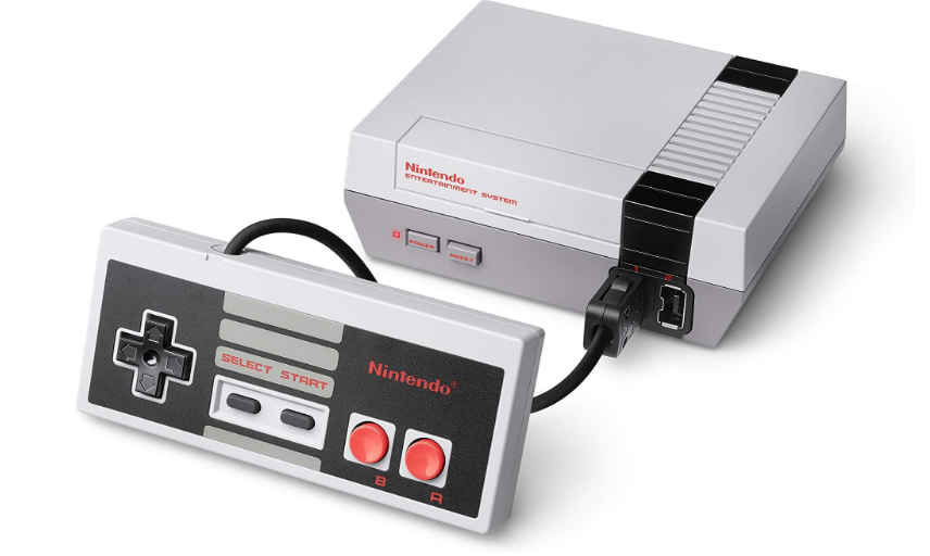 Popular Utah Blogger and Maskcara Beauty Artist Kelly Snider Valentines Day Gift Ideas for him; image of a classic Nintendo Entertainment System from Amazon.