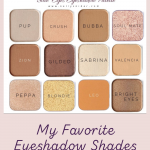 My favorite eyeshadow shades for blue eyes. www.kellysnider.com