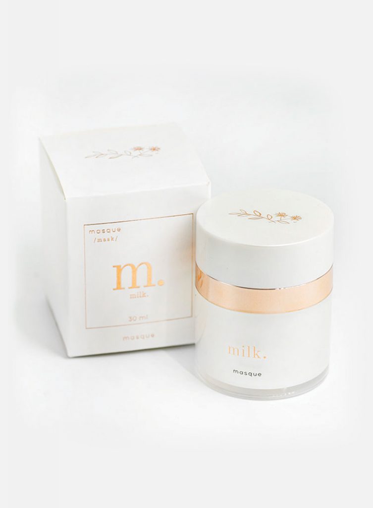 Maskcara Beauty Milk Skincare Line featured by top US beauty blogger and Maskcara Artist, Kelly Snider: Milk masque