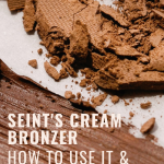 Seint's Cream Bronzer: How to use it and why I love it. www.kellysnider.com