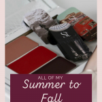 All of my summer to fall makeup trend favorites from Seint Beauty www.kellysnider.com