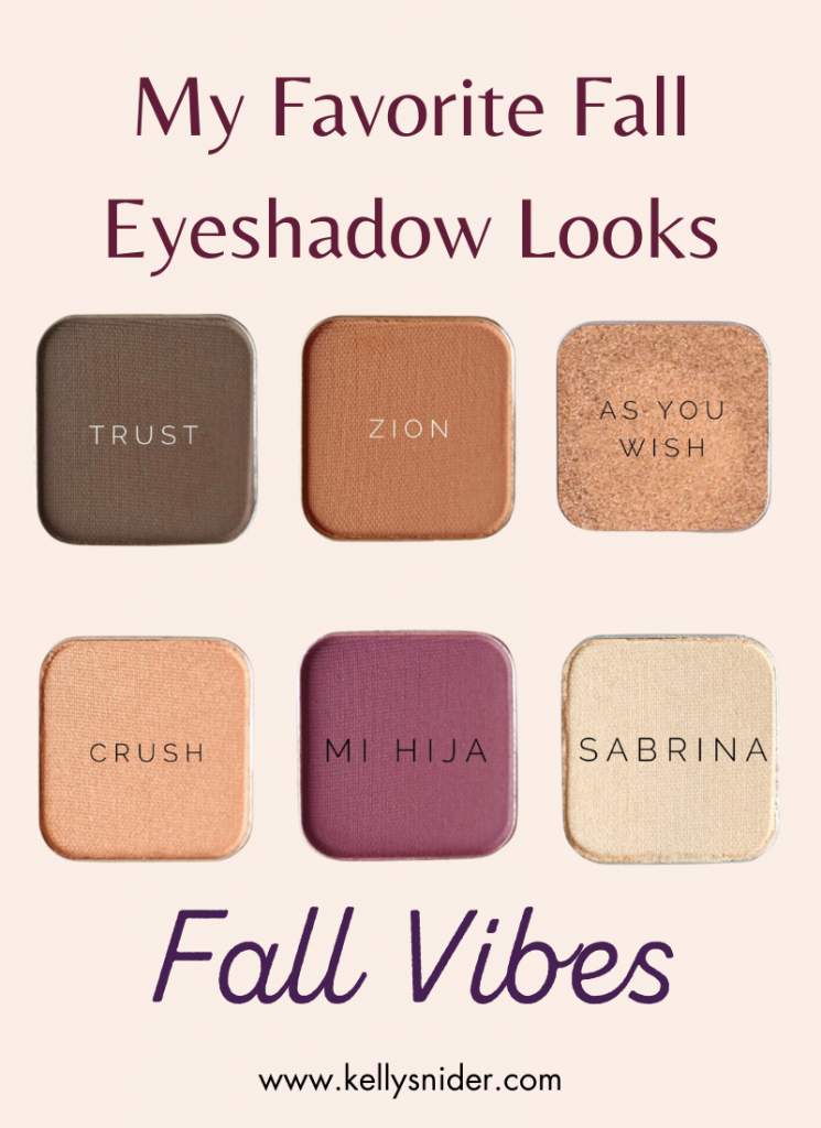 My Favorite Fall Eyeshadow Looks-- Fall Vibes Eyeshadow Palette www.kellysnider.com