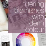 My simple steps for filtering blemishes with Demi Colour www.kellysnider.com
