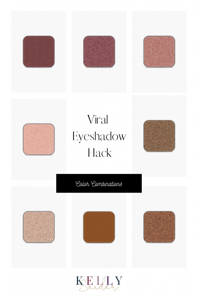What complimentary eyeshadow colors would you combine when trying the latest viral eyehadow hack?