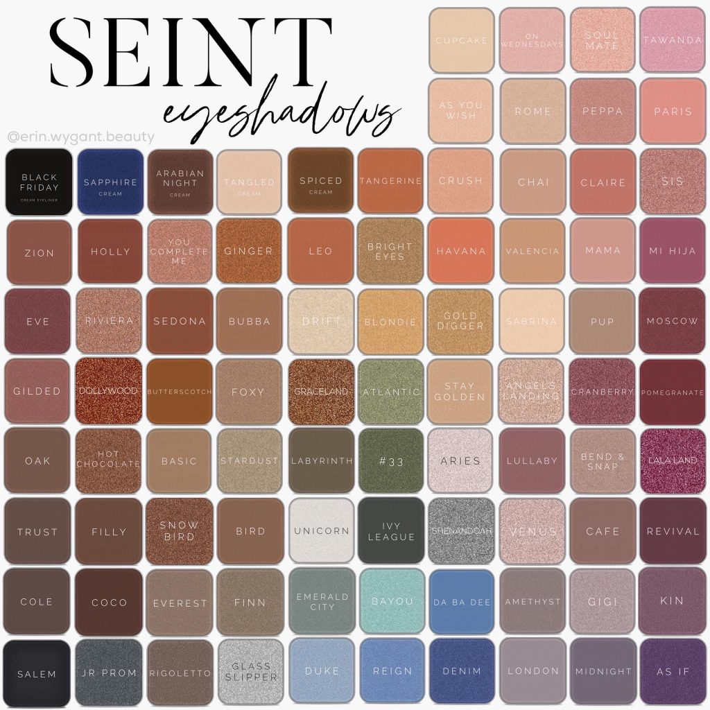 Seint Eyeshadows (formerly Maskcara Beauty Eyeshadows)