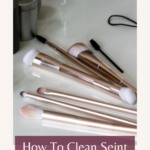 Clean seint makeup brushes