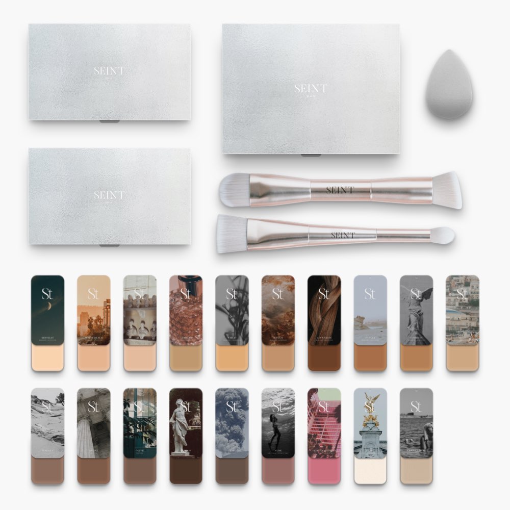 The basic kit to get started with Seint Beauty's Artist Program