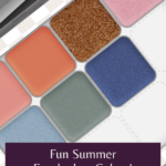 7 shades of Seint eyeshadow in a Seint eyeshadow palette. Kellysnider.com