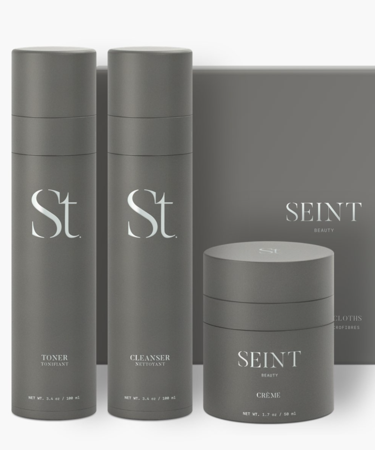 Seint Skincare Regimen great for prepping the skin for a Nude Soft Glam Winter Look