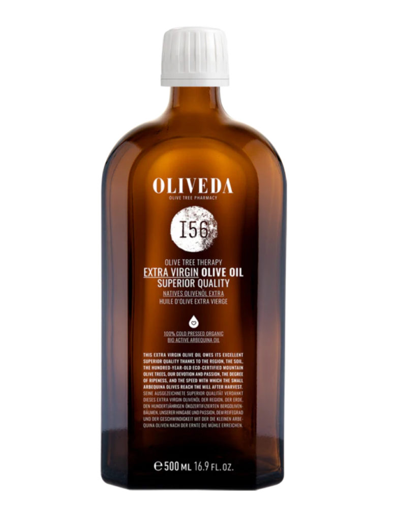 single sourced extra virgin olive oil from oliveda skincare ingestibles